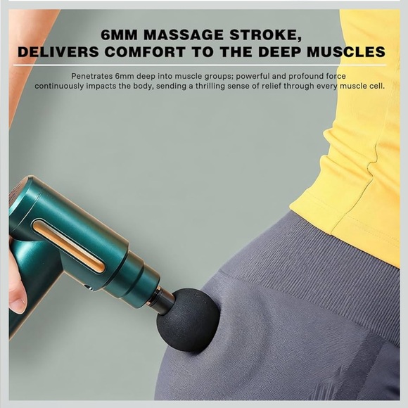 Black Massage Gun with LED Display - Picture 2 of 4